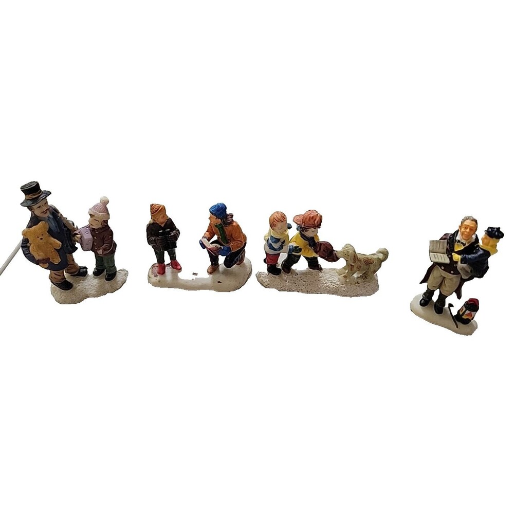 Lemax Christmas Village Kids Puppy teddy bear etc.. figures